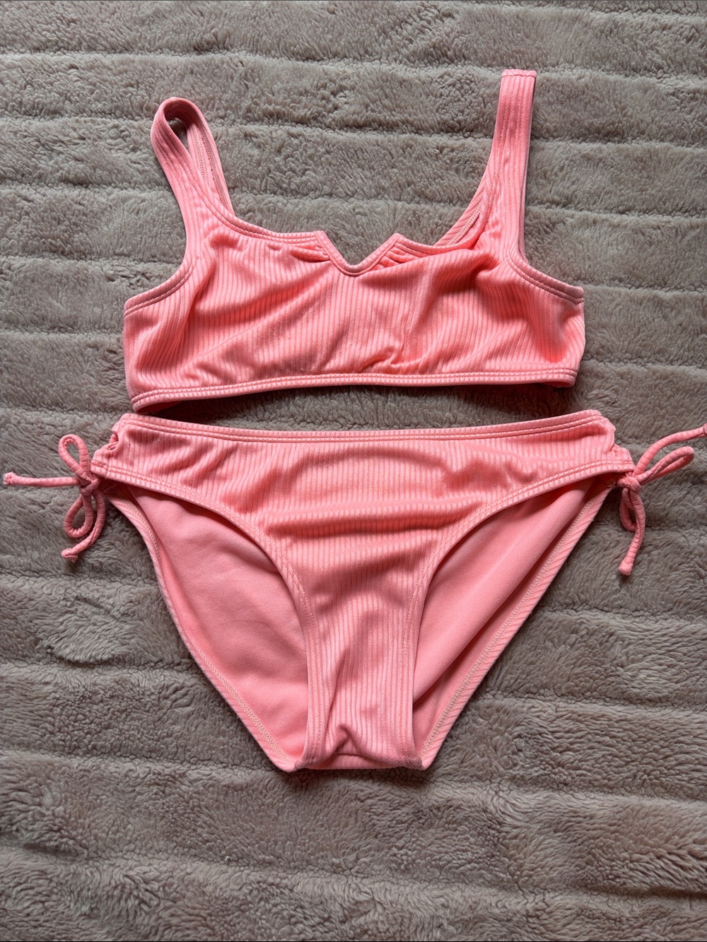 Art Class kids Coral Pink Swim Bikini (size L or 10/12)